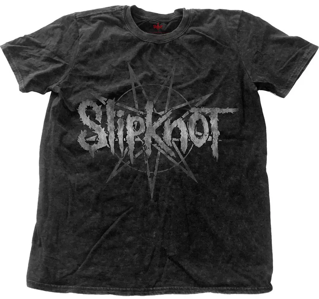 Футболка Slipknot Logo Star Vintage' Snow новая и официальная! 2019 модная футболка из 100%