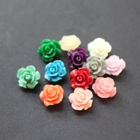 20pcslot 10mm artificial coral beads cabochon camelia flower fashion beads multi color for jewelry making diy accessoires