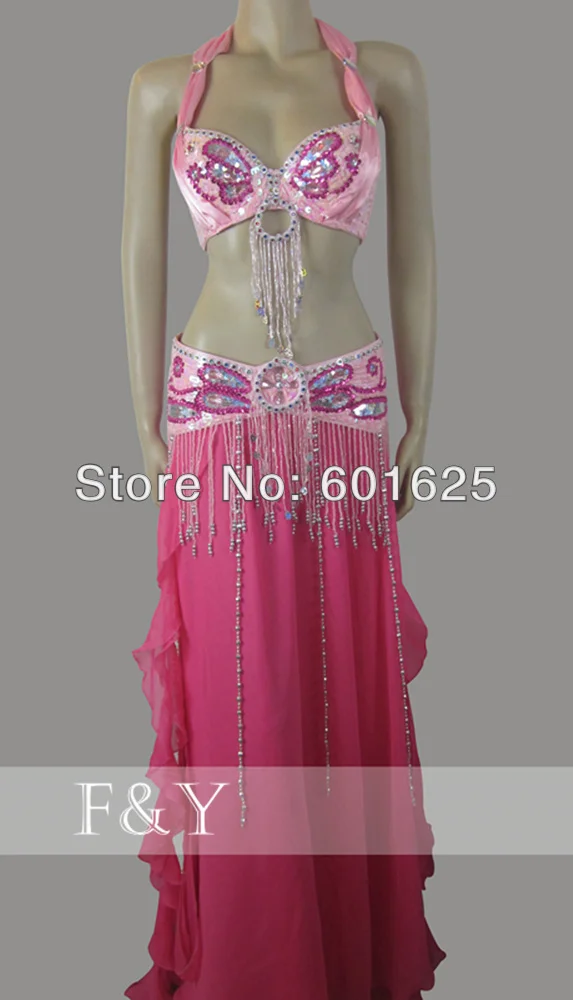 Оптовая продажа Новый набор костюма для танца живота бюстгальтер + пояс 2