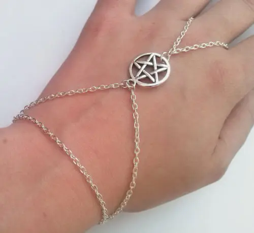 Браслет цепочка для подчиненных браслет ручной работы с пентаграммой|h bracelet|bracelet
