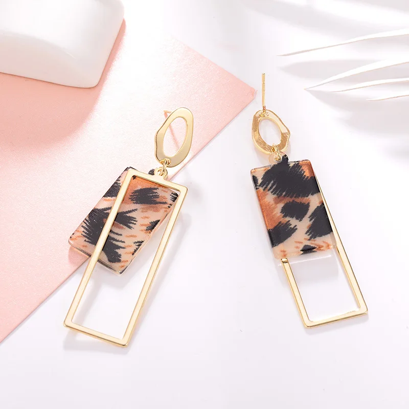 Plastic Pendant Long Drop Earrings For Women New Alloy Female Dangle Hanging Earring Fashion Ear Jewelry Brincos 2020 | Украшения и