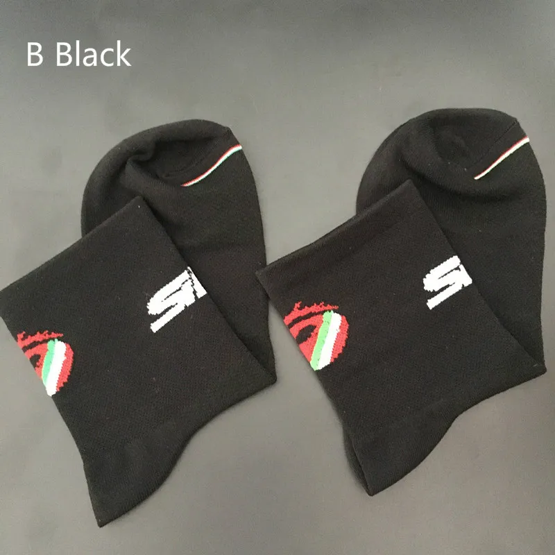 B 5se SD black Новые 2 стиля велосипедные носки мужские женские спортивные уличные черные белые дышащие дорожные велосипеды носки - Цвет: B 5se SD black