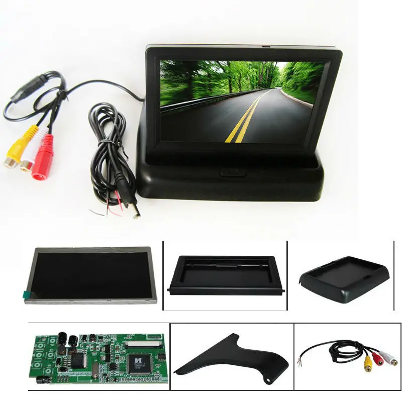 1 звуковая сигнализация CCD HD автомобильная система заднего вида парковочная