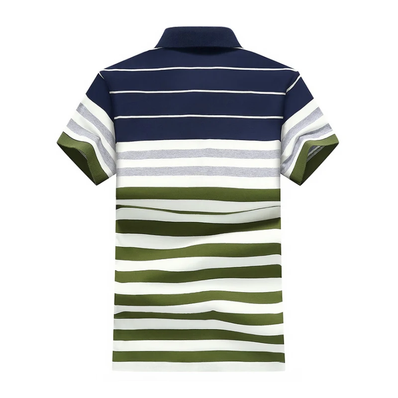 AIRGRACIAS Для мужчин Англия Стиль рубашка поло в полоску короткий рукав новый Летний