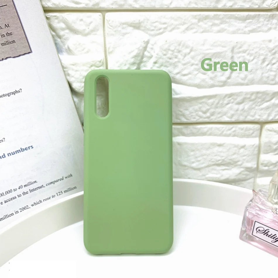 Green Чехол для Red mi Note 5, чехол, силиконовый мягкий чехол для телефона, для Xiao mi A2 Lite mi 8 Lite, чехол, Coque Xio mi Max 3 mi x 2 2S 6A - Цвет: Green