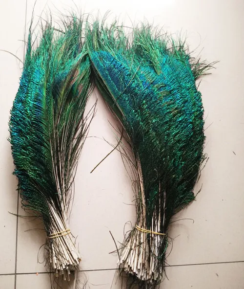 

100 pcs peacock feather sword 12-16 inches/30-40 cm left and right Symmetric