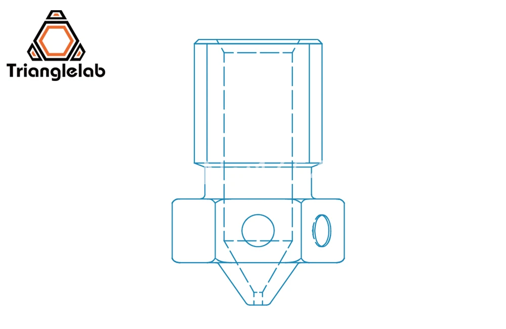 Латунная насадка trianglelab V6 для 3D принтеров hotend сопло принтера TD6 DDE CHC комплект v6 - Фото №1