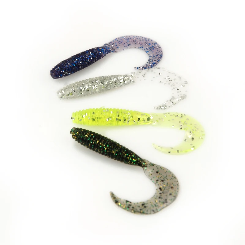 50 шт./лот мягкие приманки личинка майского жука Silicon рыбалка 4 5 см/0 68 г Мягкая