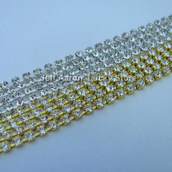 3D металлический дизайн ногтей Стразы украшения цепочка ювелирные изделия