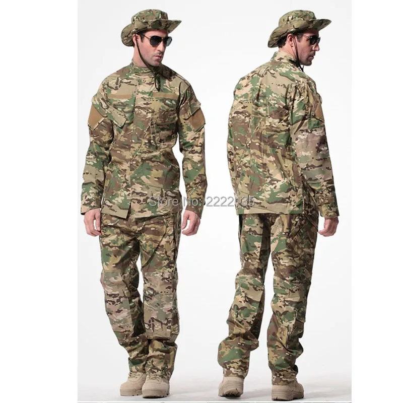 

Армия США Тактический военный камуфляж боевой униформа для страйкбола Камуфляж BDU мужской комплект одежды уличные охотничьи костюмы CP S-XXXL