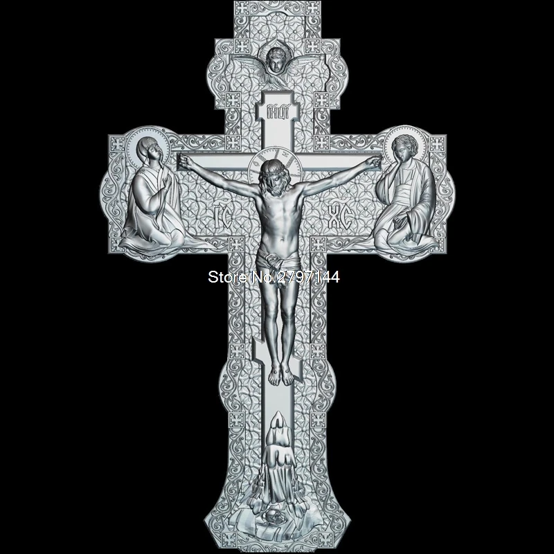 Высококачественная новая 3D модель для cnc Cross_V2 резная фигура скульптура машина в
