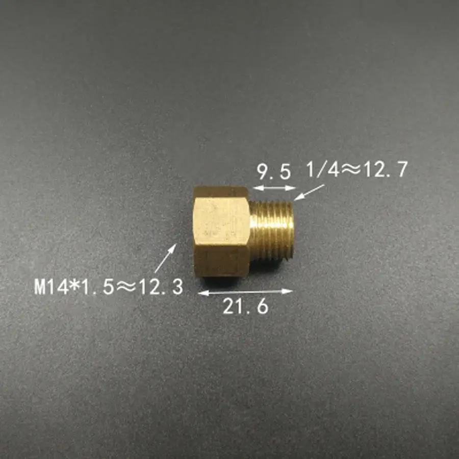M14 x 1/4 мм внутренний поворот DN8 21 6 &quot BSPP Наружная длина латунное соединение