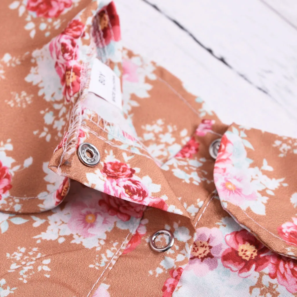 ARLONEET Fashion Lovely Baby 2Pcs Toddler Infant Girls Floral Print Tops T-shirt Skirt Outfits Set Z0208 2colour | Мать и ребенок