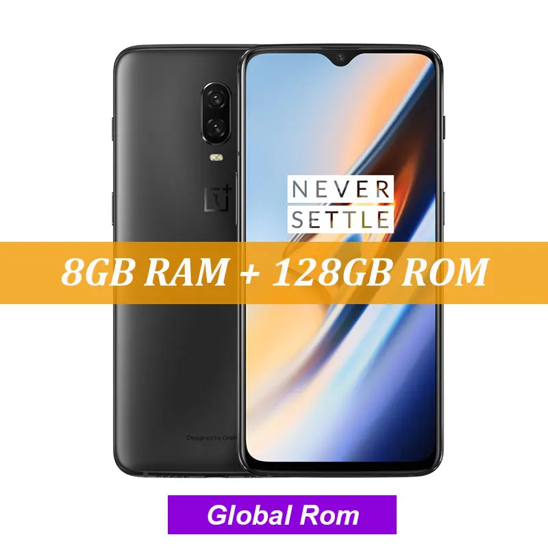 8GB 128GB Midnight Мобильный телефон с глобальной ПЗУ Oneplus 6 T 6 T 8GB 128GB Snapdragon 845 Octa Core 6,4" на весь экран 19,5: 9 20MP двойная камера - Цвет: 8GB 128GB Midnight