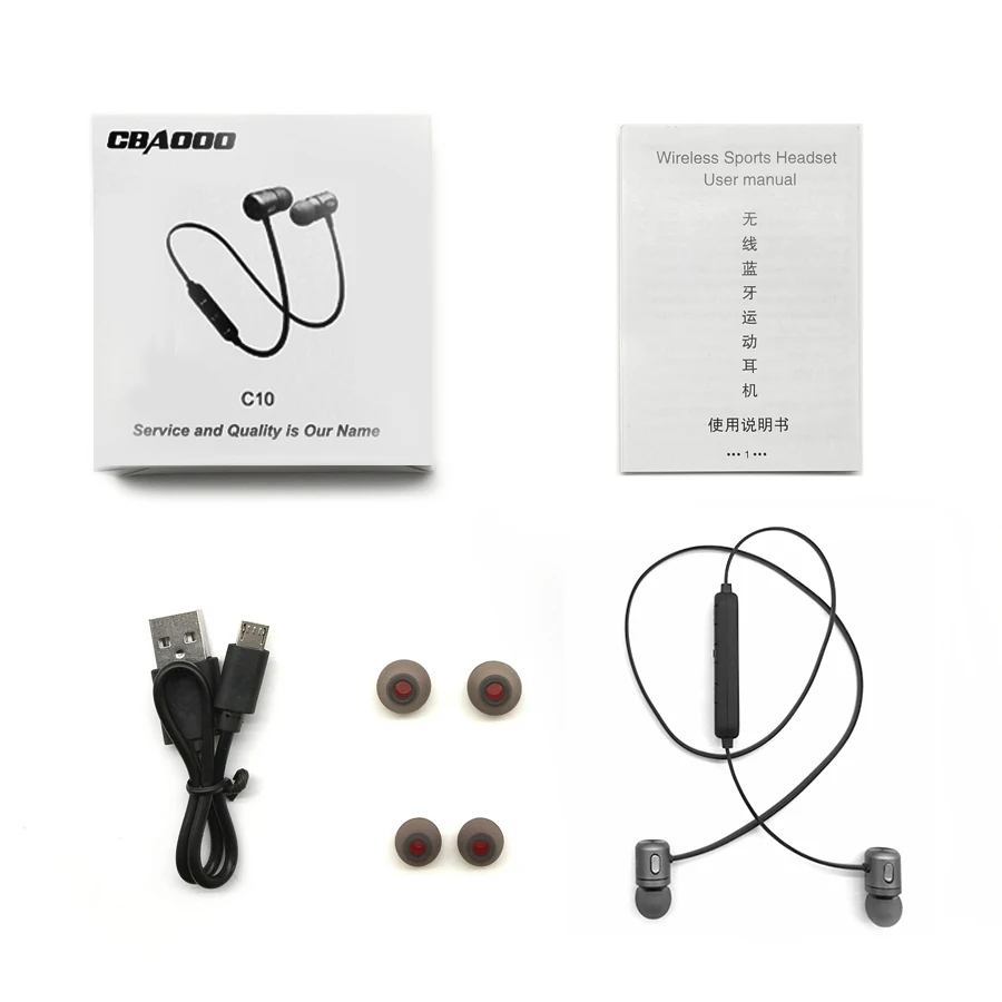 CBAOOO C10, беспроводные Bluetooth наушники, Спортивная гарнитура, Bluetooth, наушник, магнитный, Hi-Fi, стерео, с микрофоном, для xiaomi, Android, ios