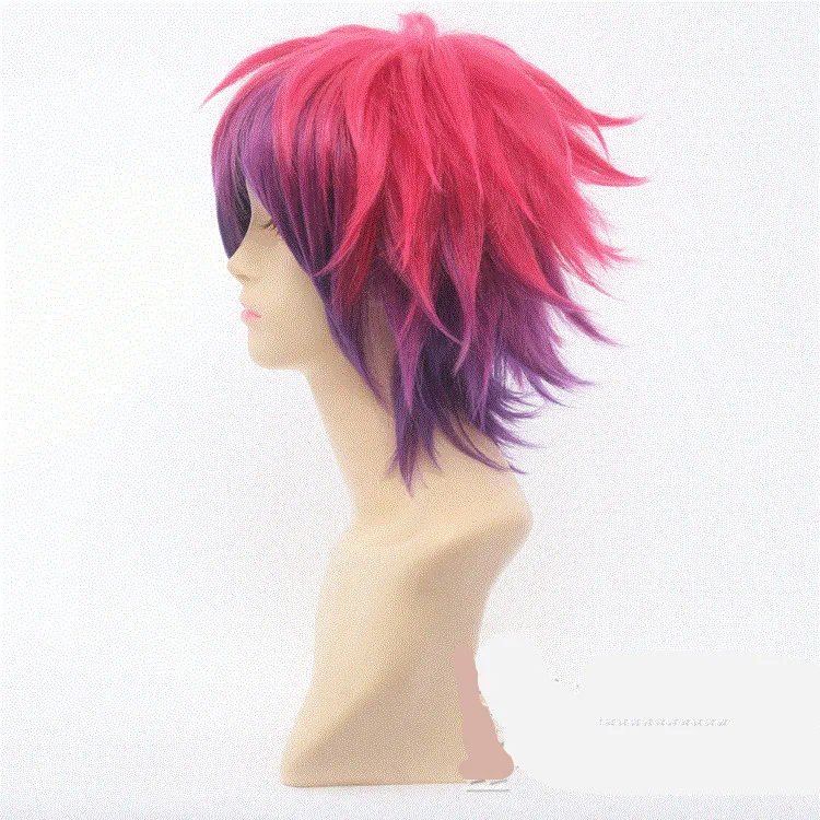 Японское аниме No GAME NO LIFE mens Imanity Sora косплей парик для женщин Shiro Косплей Синий Розовый Омбре длинные волосы парик
