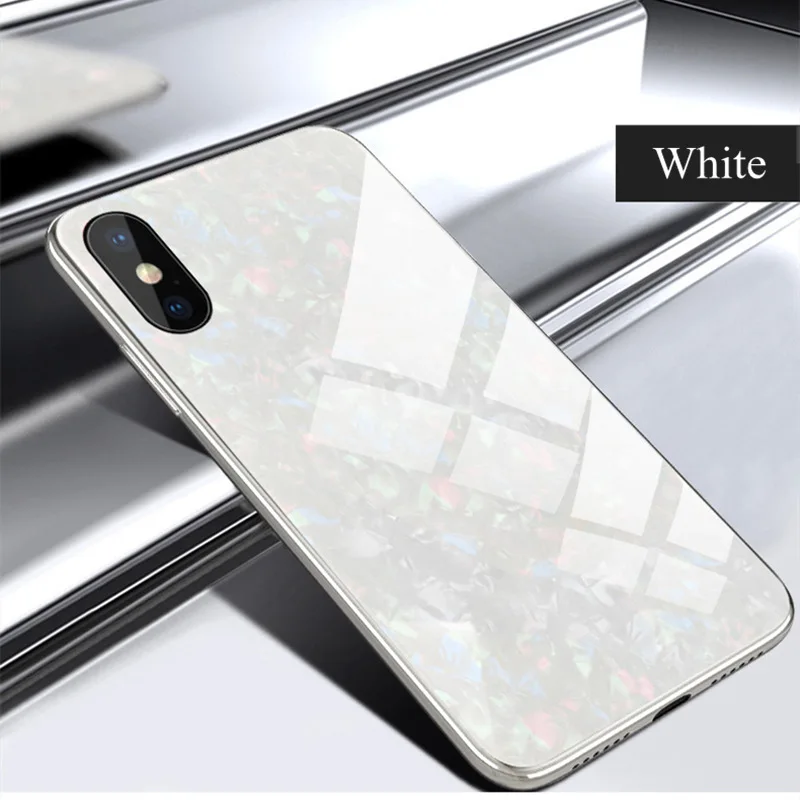 white color SYRINX, мягкий чехол для мобильного телефона из ТПУ с задней крышкой, силиконовый чехол из закаленного стекла для iPhone 8, 8, 7 Plus, 7, для iPhone X, 6, 6S Plus, чехол s - Цвет: white color