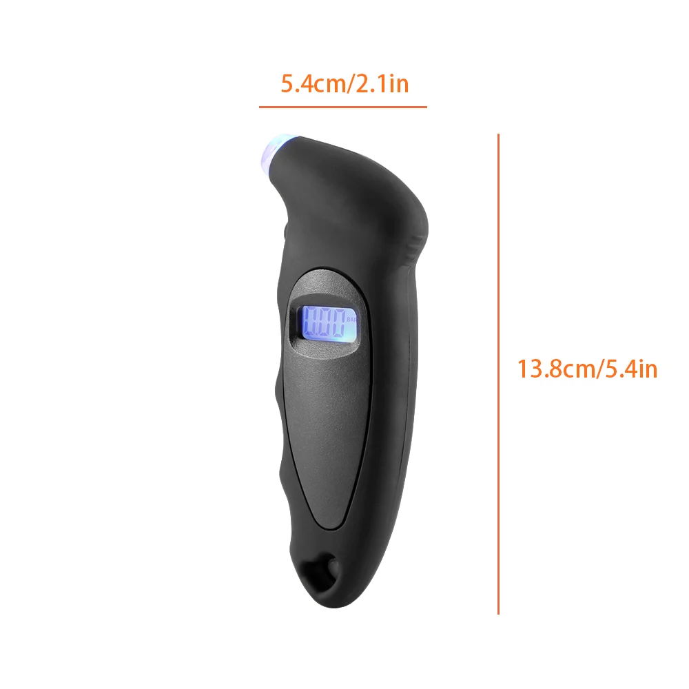 Цифровой измеритель давления в шинах с ЖК-дисплеем тестер для автомобиля
