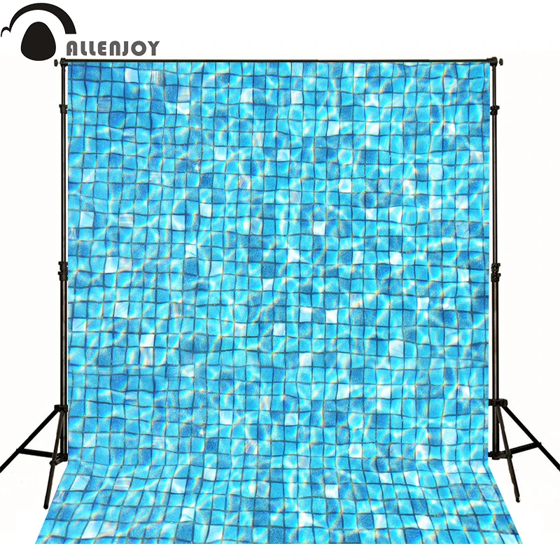 Фон для фотосъемки Allenjoy с изображением голубого бассейна воды фон новорожденных