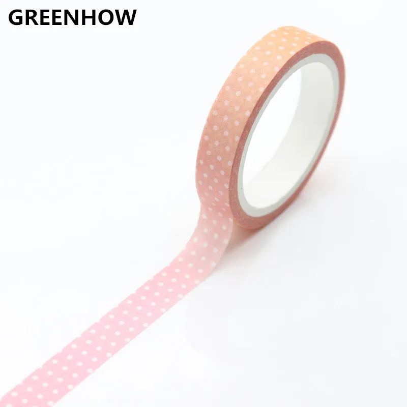 GREENHOW ярких цветов радужные полосатые точки васи лента DIY клейкие ленты 2031|washi
