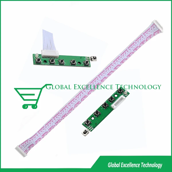 Ttl LVDS совета жк-hdmi VGA 2AV 50PIN для AT070TN90 AT070TN92 AT070TN94 жк-поддержка видео-дисплей