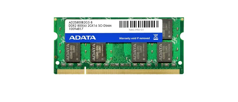 AData памяти ноутбука 2 ГБ 2 г 800 МГц 2RX8 PC2-6400U DDR2 Тетрадь Оперативная память SO-DIMM 800 6400 2G 200-PIN