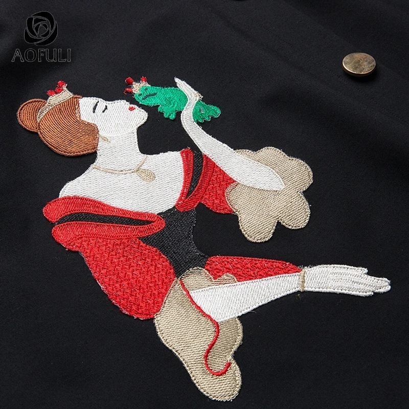 Женское платье с вышивкой в виде королевы из мультфильма S/M/5XL осенне-зимнее стиле