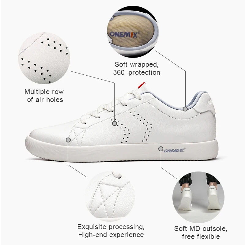 ONEMIX мужская повседневная обувь черная для скейтбординга спортивные кроссовки