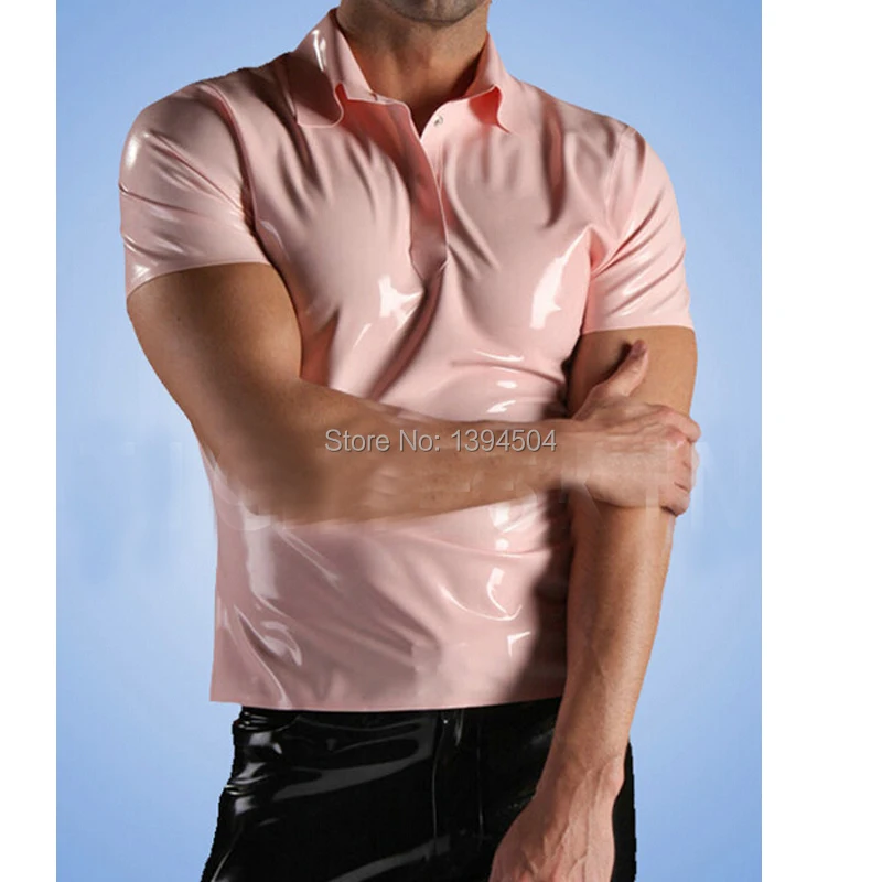 Сексуальное нижнее белье cekc розовый латексный костюм для мужчин с короткими