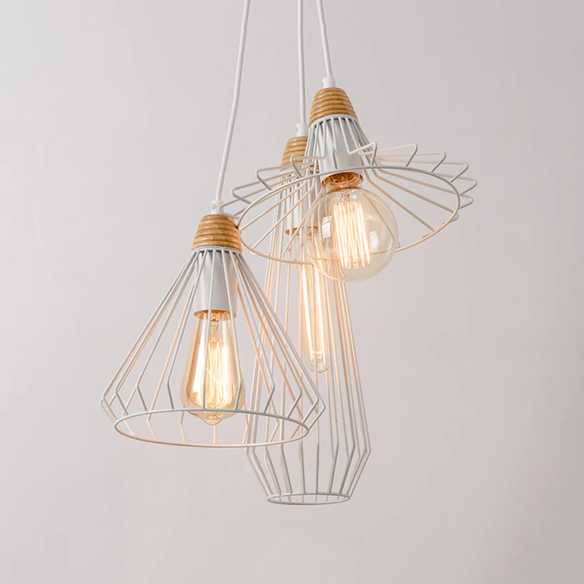 Modrn LED кухня столовая Бар подвесные светильники черный белый спальня гостиная