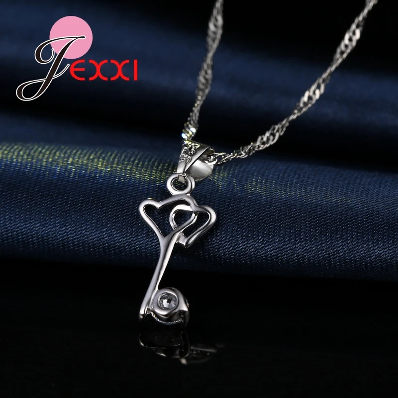 Женский ювелирный комплект из колье и серёг серебра 925 пробы|fashion jewellery sets|jewellery