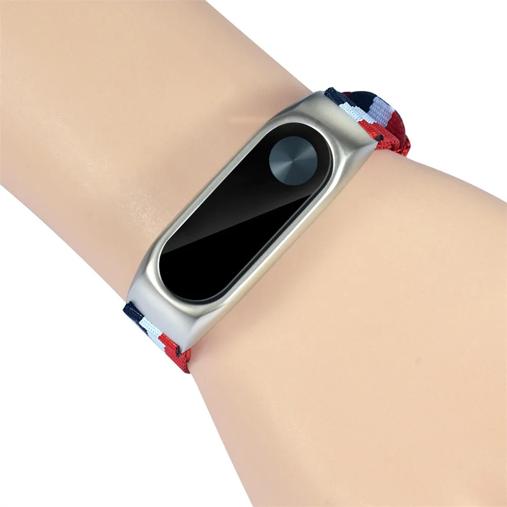 HONHX Mi Band 2 Strap Lightweight Nylon Adjustable Replacement Band Sport Strap For XIAOMI MI Band 2 Bracelet Wristband Metal