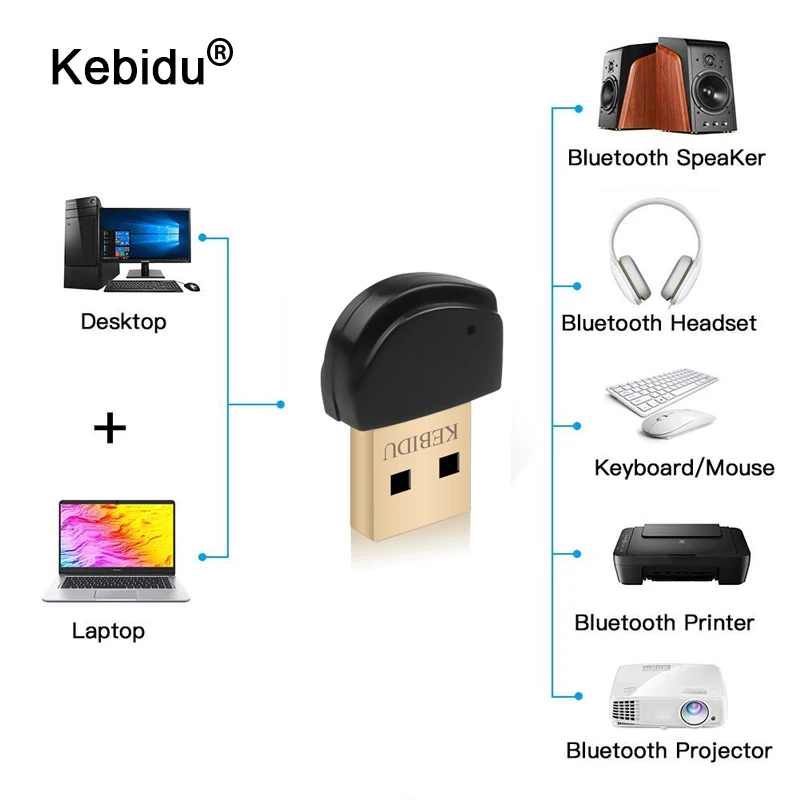 Новый Bluetooth-адаптер USB-ключ Bluetooth 5 0 музыкальный приемник для ПК беспроводной