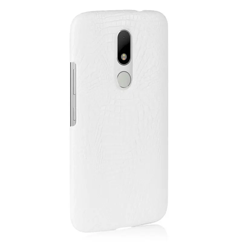 Чехол для Motorola Moto M XT1662 XT1663 Жесткий из крокодиловой кожи обложка на заднюю панель