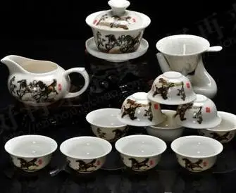 Бесплатная доставка 14 шт. посуда для напитков кунг фу чайная кружка. Чайник