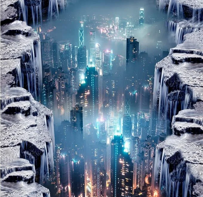 Бесплатная доставка 3D изготовленный на заказ настенная наклейка мечта вода
