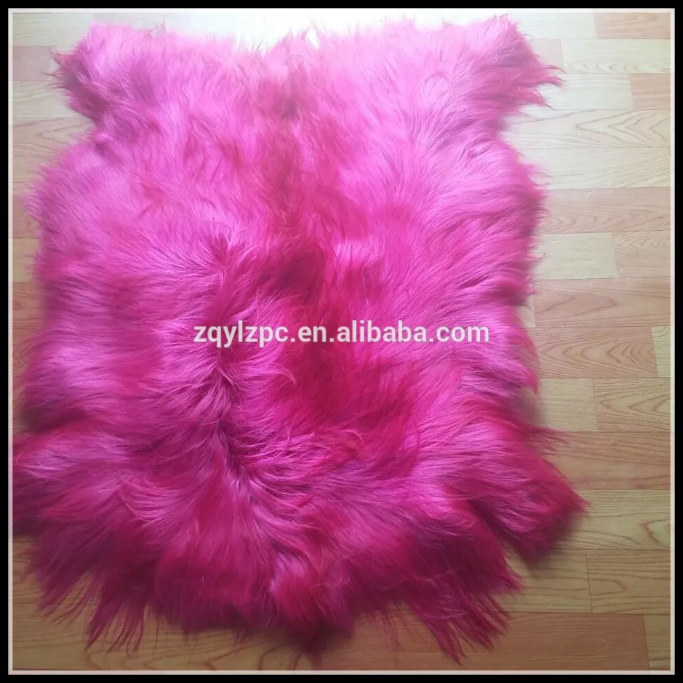 Настоящий окрашенный цвет кожи из Козьего Меха|fur skin|dyed furskin fur |