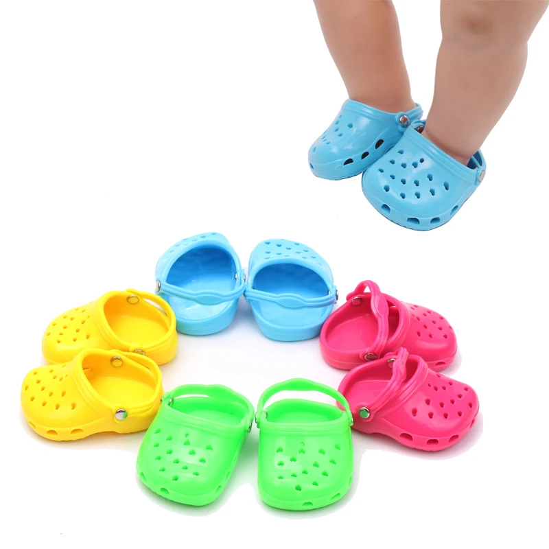 43 см обувь для кукол новорожденных повседневные сандалии пляжная лоферы детские