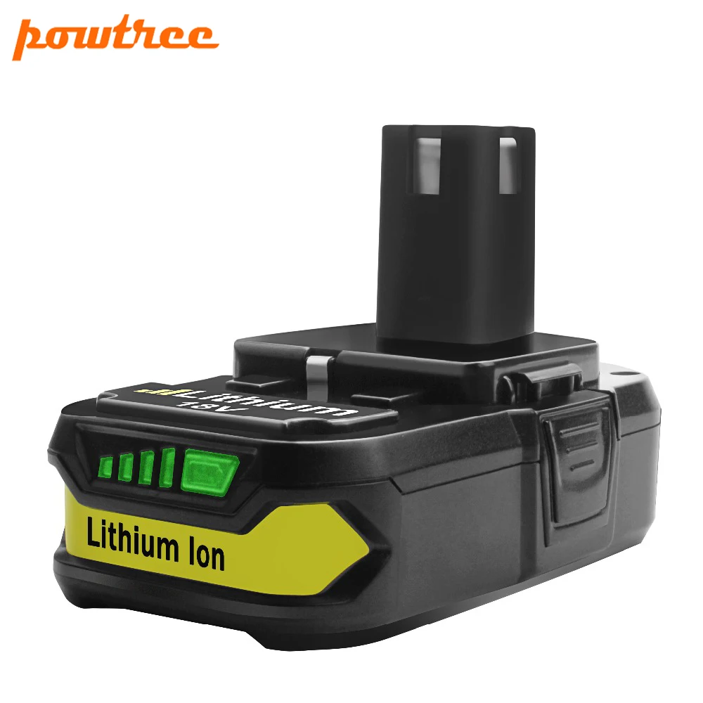 Сменный аккумулятор Powtree 2500 мАч 18 в для Ryobi P107 Беспроводной литий ионный P104 P105 P102