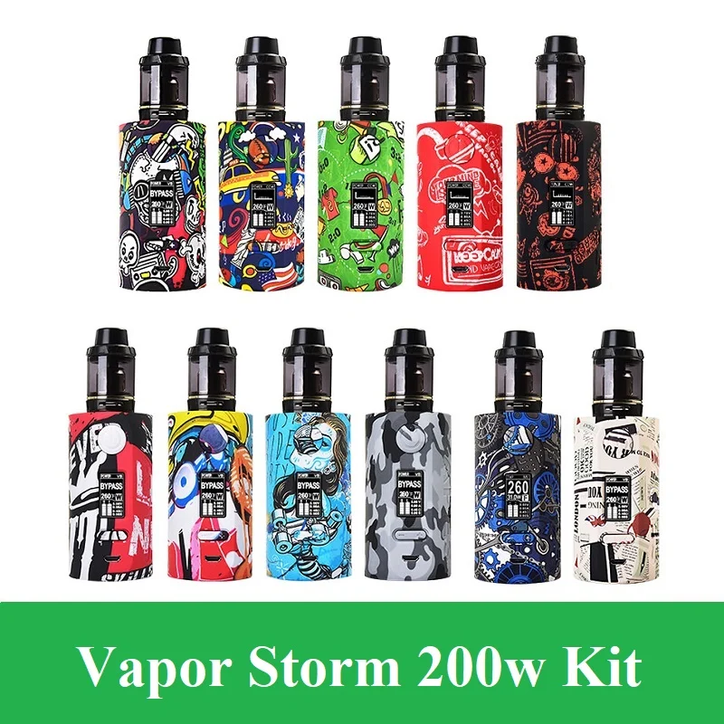 Вейп бокс Vapor Storm 200 Вт Аккумуляторный испаритель блок 18650 электронная сигарета