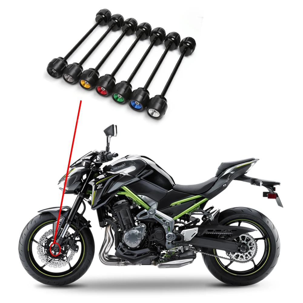 FENRIR Motorcycle Front Axle Fork Crash Farme Sliders Wheel Protector drop ball falling protection For Kawasaki Z900 2017 | Автомобили и
