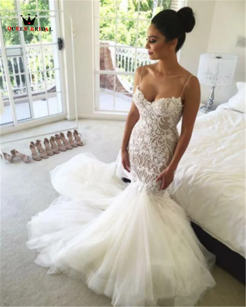 Robe De Mariee QUEEN BRIDAL 2021 Sexy Mermaid Backless Wedding Dress Vestidos Novias Custom Made Gown HC87 | Свадьбы и торжества
