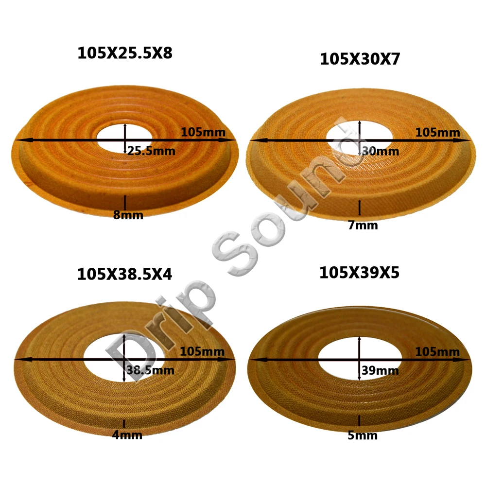 2 шт. 105x25. 5/105x3 0/105x38. 5/105x39 мм эластичный волновой громкоговоритель Сабвуфер