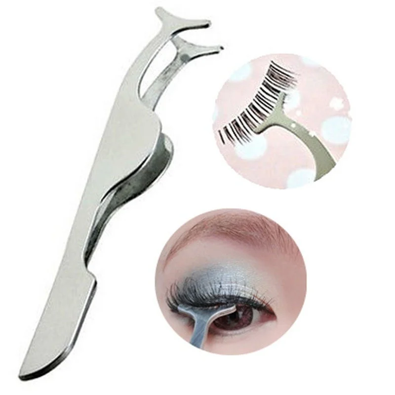 Аппликатор MINCH из нержавеющей стали для искусственных ресниц|false eyelashes tweezers|eyelash