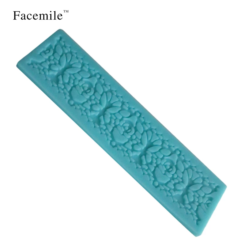 1 шт. Подарочная силиконовая форма для помадки подарочное украшение роза кружево