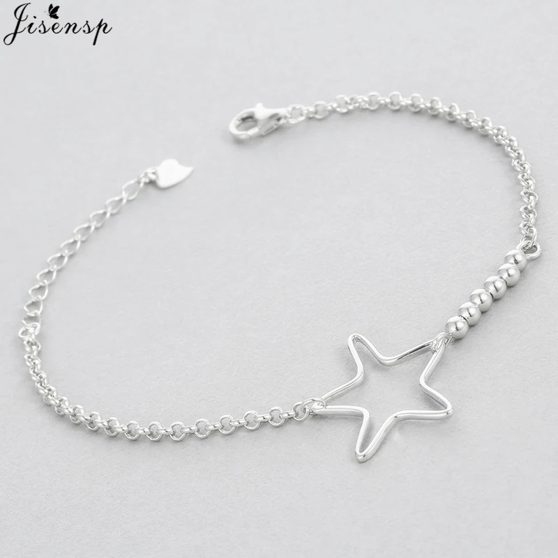 

Jisensp модные большие браслеты со звездами для женщин свадебный браслет для женщин гипоаллергенный серебристый цвет свадебные подарки