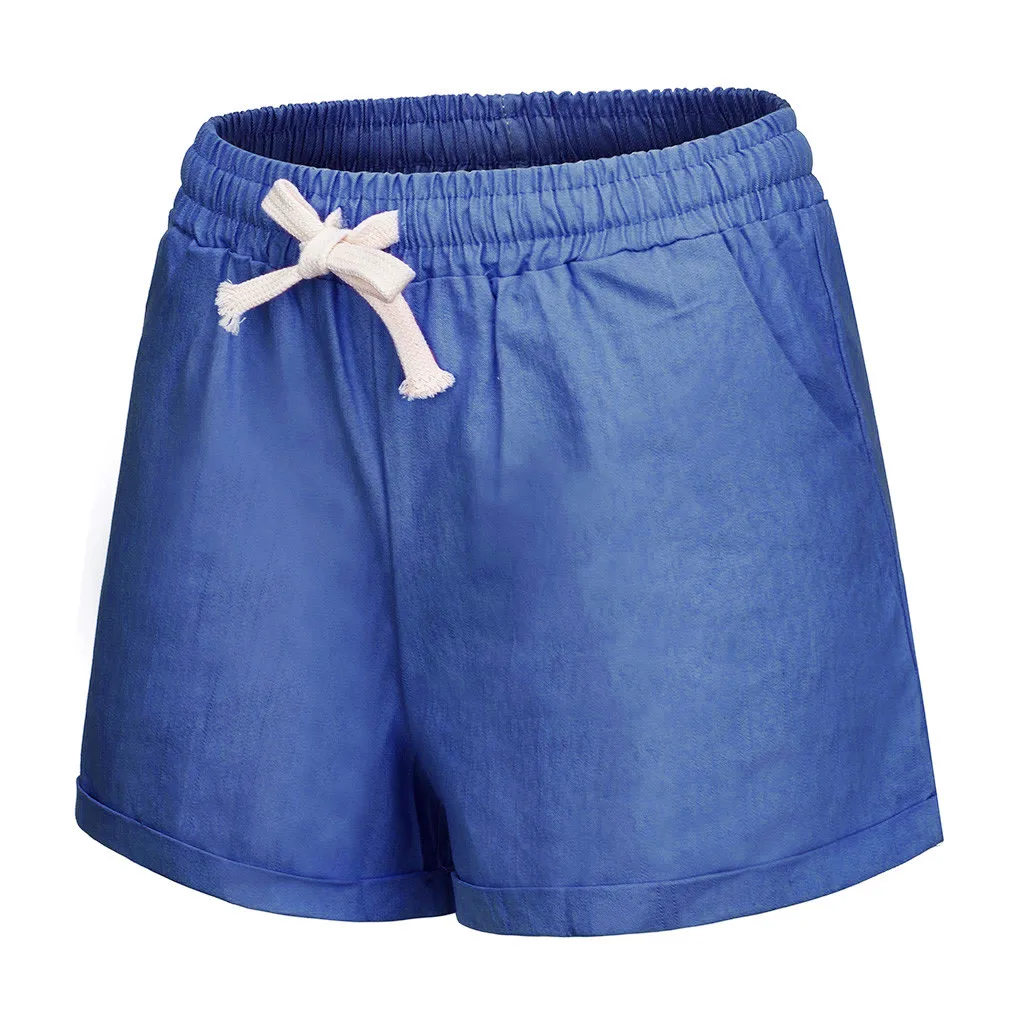 Pantalon Ancho Trainingsbroek Vrouwen, Женская карманная повязка больших размеров, одноцветные шорты для бега, спортивные широкие шорты Z4