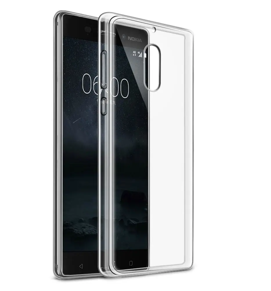 Ультратонкий Прозрачный мягкий силиконовый чехол из ТПУ для телефона Nokia 9 5 6 3 1 7 8