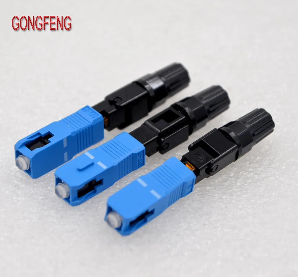 GONGFENG 100 шт. 0.3дб Новый FTTH встроенный волоконно оптический Быстрый Соединитель SC