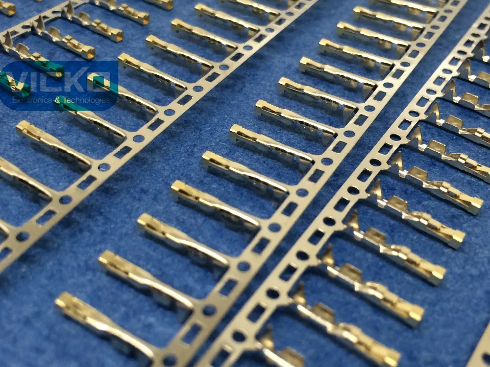 [VK] 1000 шт. (500 Папа + 500 мама) контактный разъем Dupont позолоченный 2 54 мм|dupont gold plated|pin